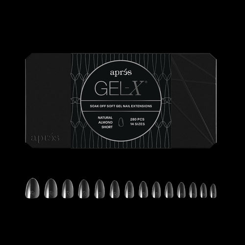 Après Gel-X Natural Almond Short Nail Tips Box, 280 Count