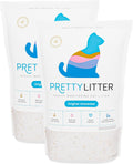 PrettyLitter Health Monitoring Cat Litter, Unscented, 2.7 kg (6 lb) Bags, Pack of 2