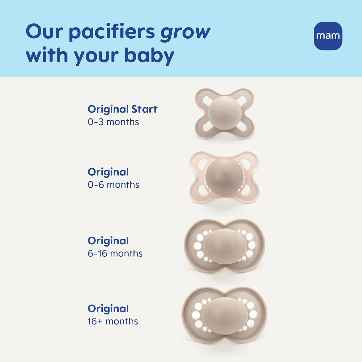 MAM Original Start Newborn Dummies 0-3 Months, Skin Soft Silicone, Pack of 2 - view 6