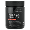 Sports Research Omega-3 Krill Oil Mini-Gels, 120 Softgels
