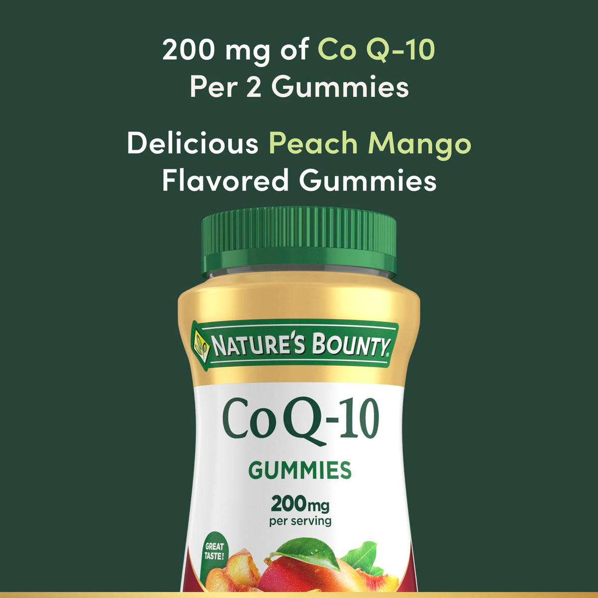 Nature's Bounty CoQ-10 Gummies Peach Mango 60 Gummies (100 mg per Gummy) - view 6