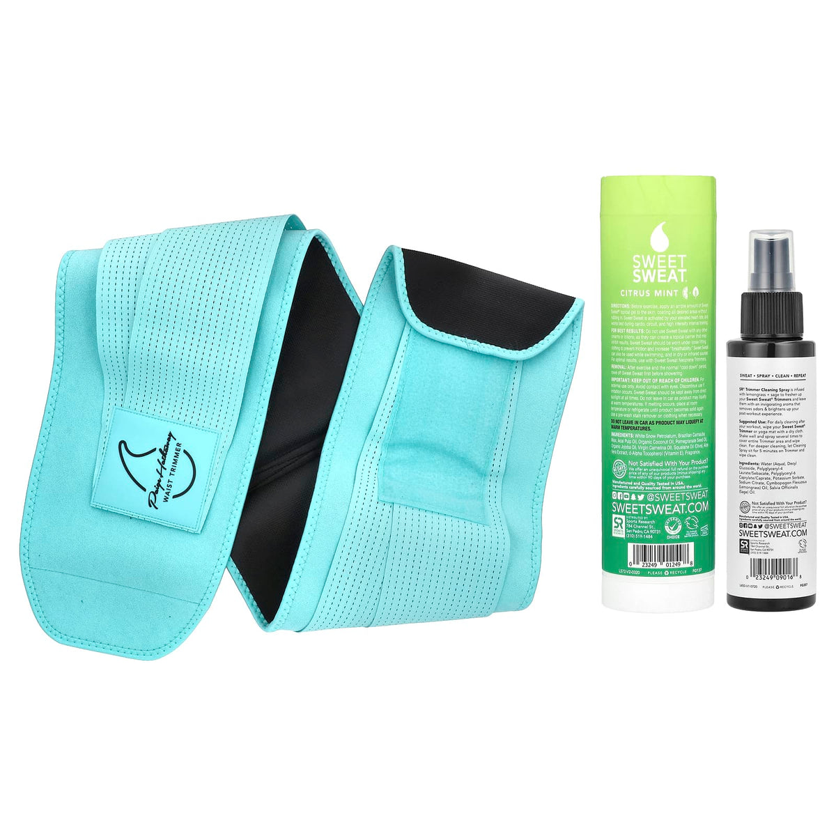 Sports Research Sweet Sweat Paige Hathaway Waist Trimmer Kit XL/XXL Blue - view 3