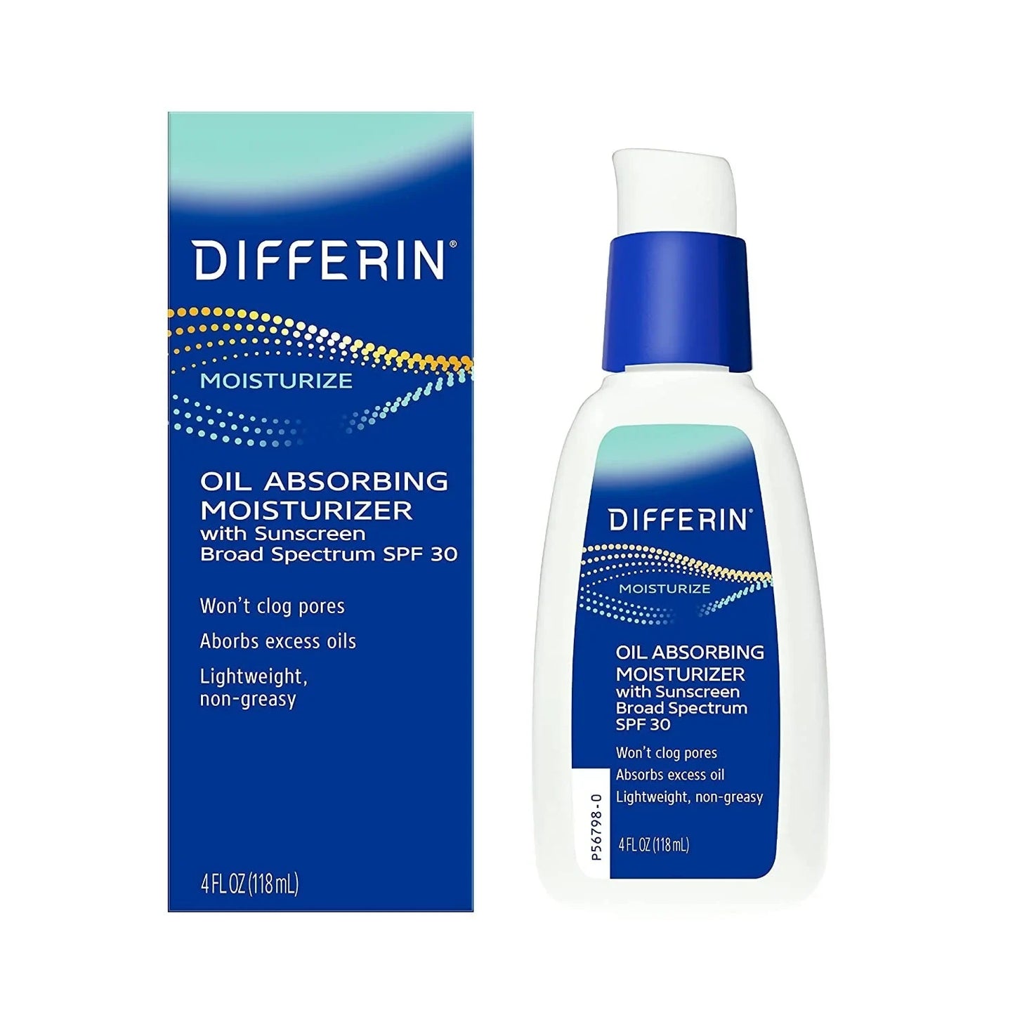 Differin Oil Absorbing Moisturizer with SPF 30, Sunscreen for Face by the Makers of Differin Gel, Gentle Skin Care for Acne Prone Sensitive Skin, 4 Oz (Packaging May Vary) - USA in UK