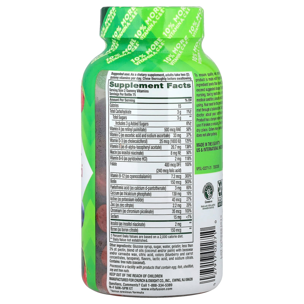 VitaFusion Women's Multi Gummy, Berry, 150 Gummies - view 2