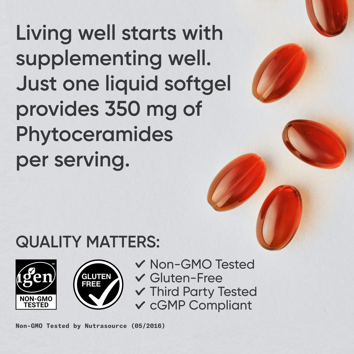 Sports Research Phytoceramides Mini-Gels, 350 mg, 30 Softgels - view 6