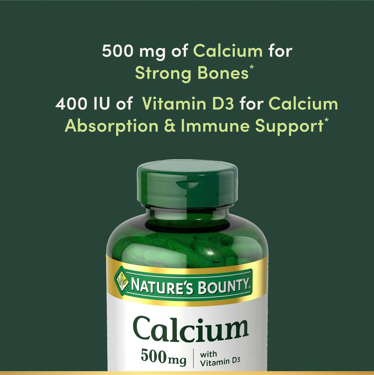 Nature's Bounty Calcium with Vitamin D3, 300 Tablets - view 6