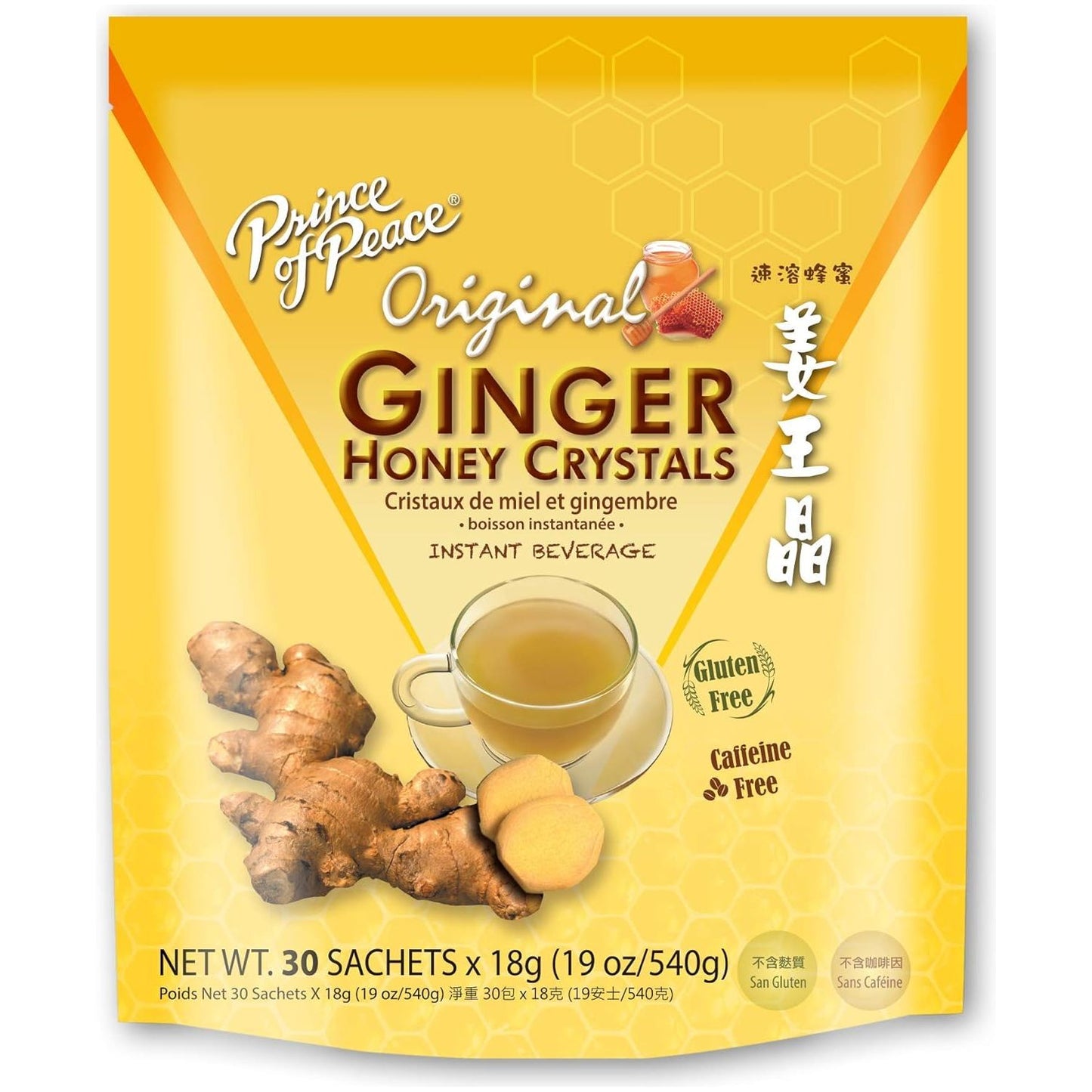 Best Ginger Tea with Honey Crystals 30 Bags