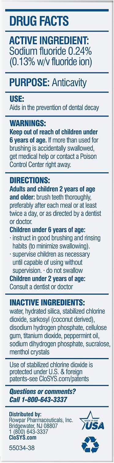 CloSYS Fluoride Toothpaste, 3.4 oz - view 6