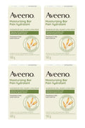 Aveeno Gentle Moisturizing Bar with Oat, Fragrance-Free, 99 g (3.5 oz), Pack of 4