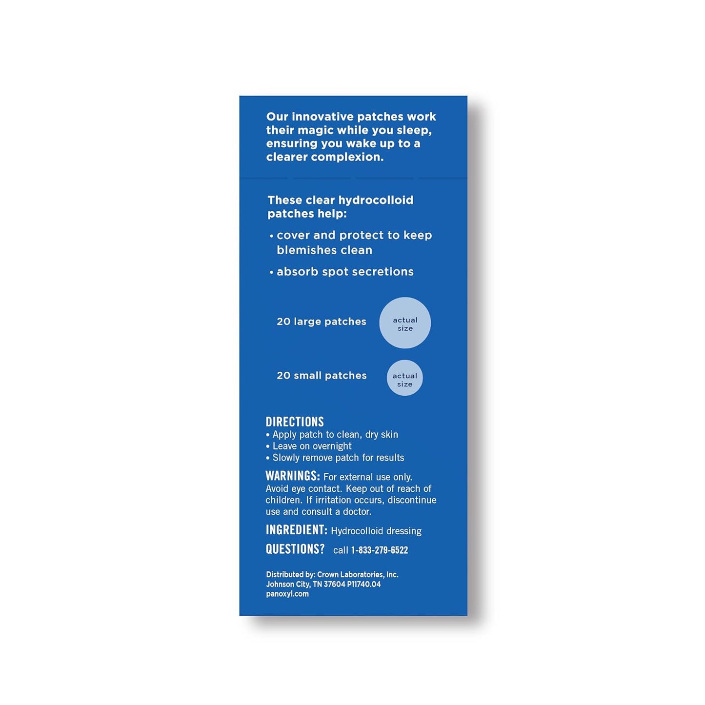 PanOxyl PM Overnight Spot Patches, Advanced Hydrocolloid Healing Technology, 40 Count