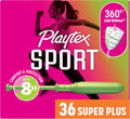 Playtex Sport Tampons, Super Plus, Fragrance Free, 36 Count