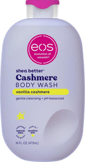 eos Shea Better Body Wash, Cashmere Vanilla, pH-Balanced Cream Gel, 400 ml (13.5 fl oz)
