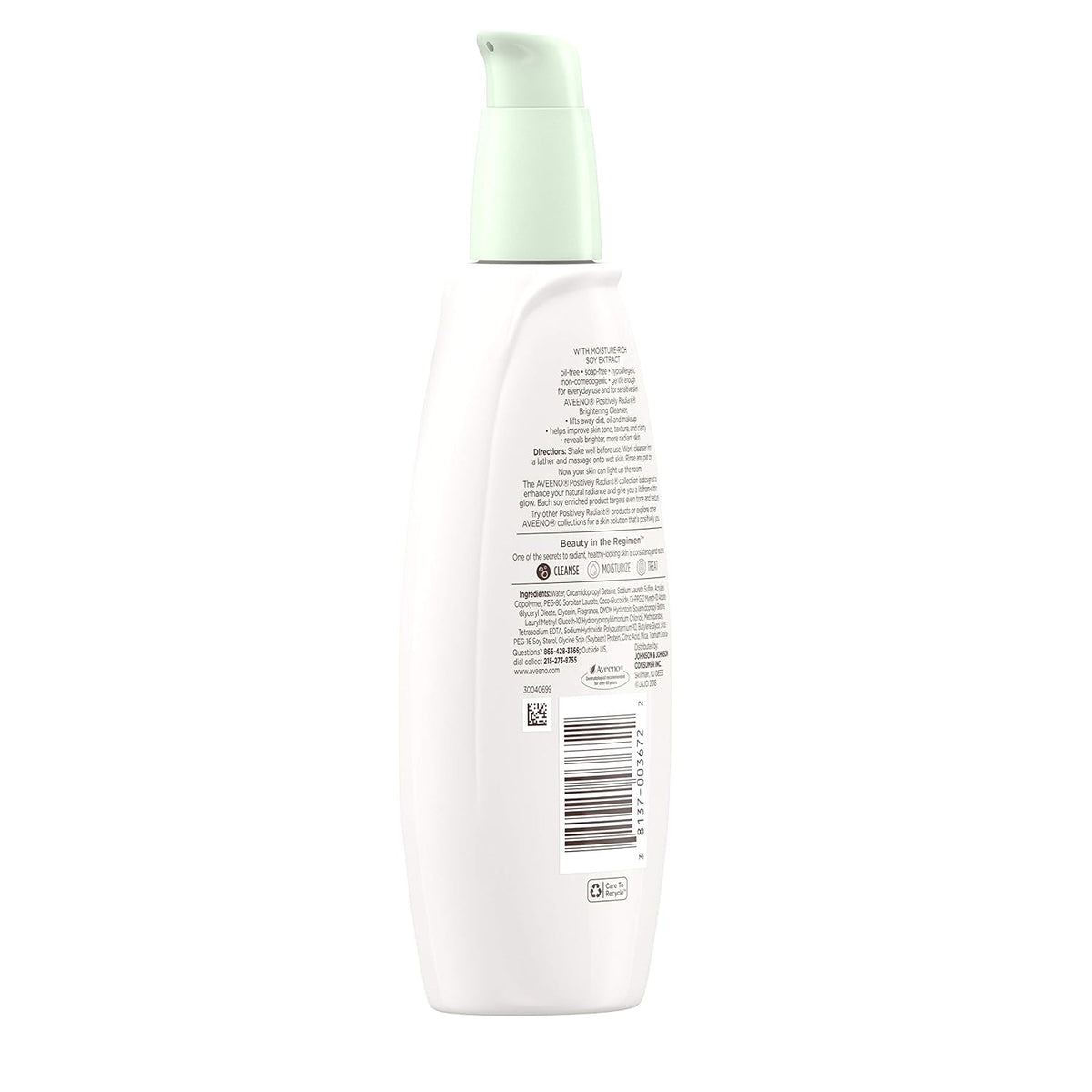 Aveeno Positively Radiant Brightening Facial Cleanser, 6.7 fl oz, Pack of 2 - view 6