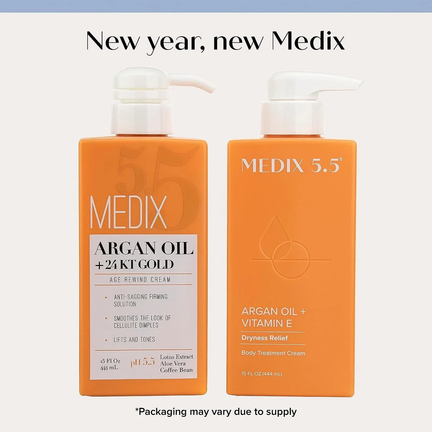 Medix 5.5 Argan Oil + 24KT Gold Age Rewind Cream 15 fl oz - USA in UK