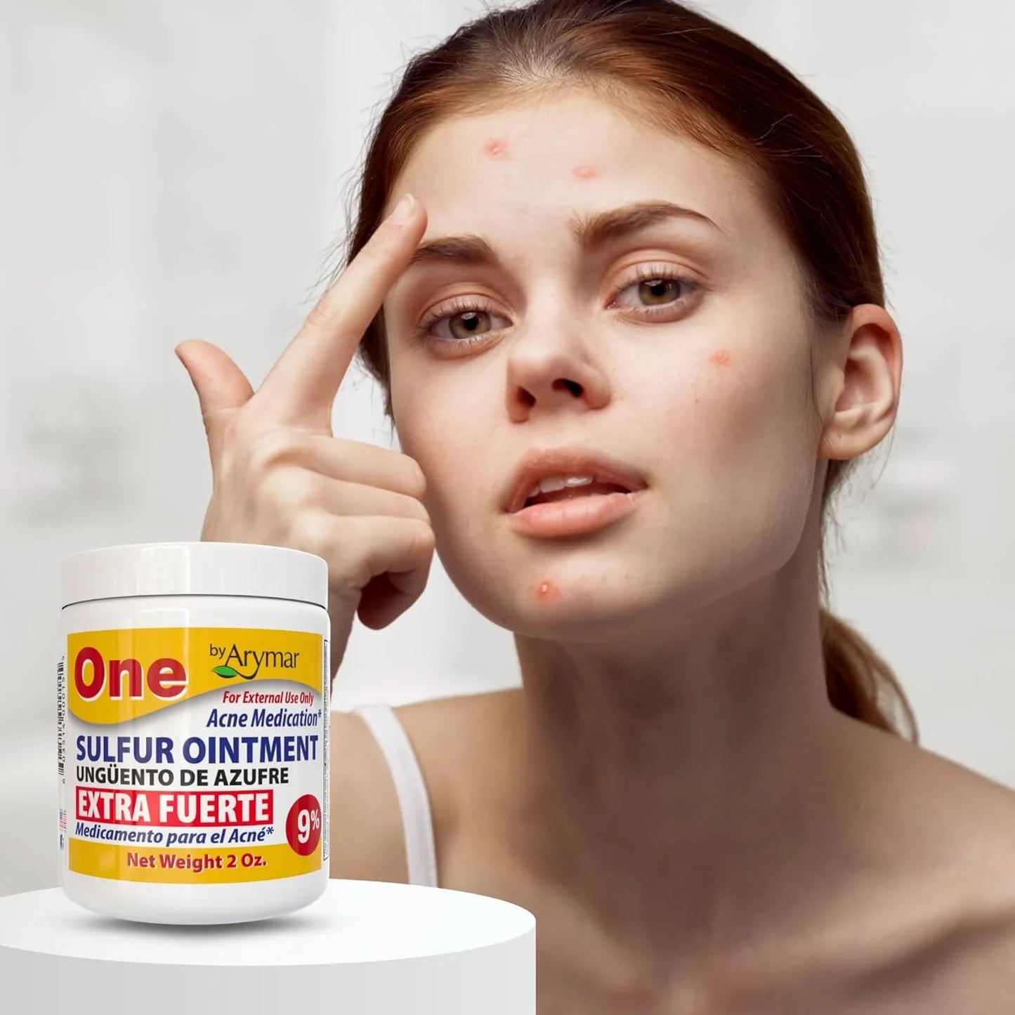 Arymar Sulfur Ointment 9% Acne Spot Treatment for Face and Body 2oz - USA in UK
