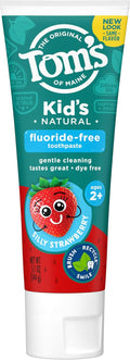 Tom's of Maine Children's Fluoride-Free Toothpaste, Silly Strawberry, 145 g (5.1 oz)