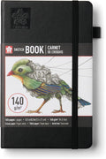 Sakura A5 Hardcover Sketchbook, 160 Pages, Black, Cream Paper