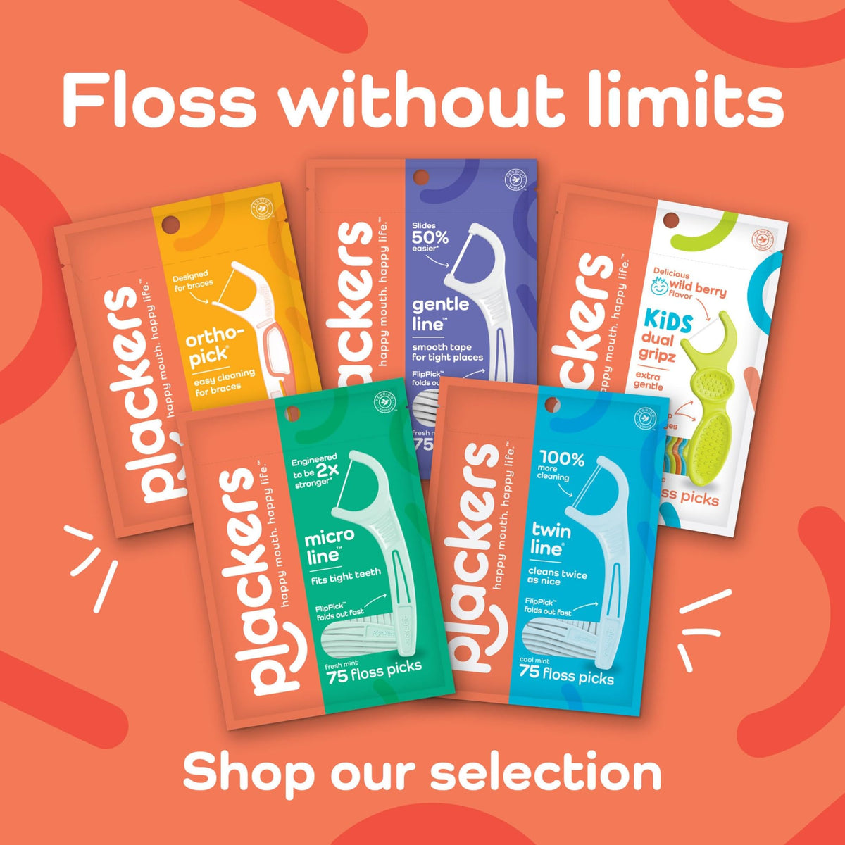 Plackers Micro Line Floss Picks, Fresh Mint, 90 Count, Pack of 3 - view 6
