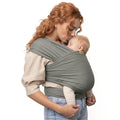 Boba Baby Wrap Carrier, Stretch Cotton, Grey