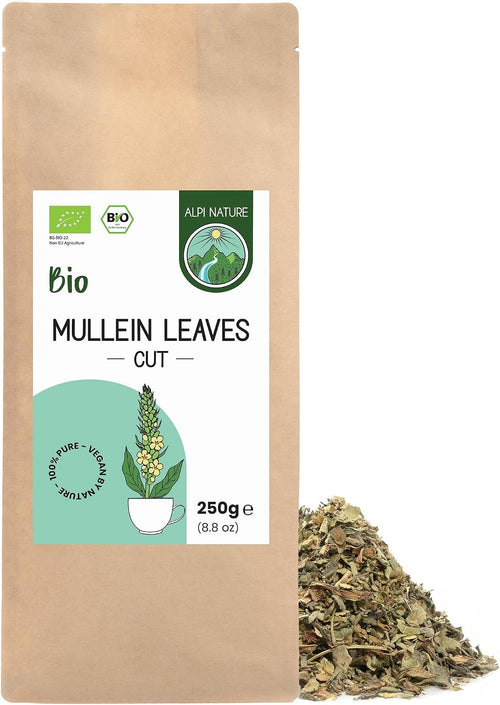 Alpi Nature Organic Mullein Tea Dried Cut Leaves 250 g