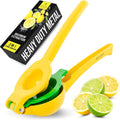 Zulay Kitchen Metal 2-in-1 Lemon Lime Squeezer, Yellow