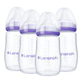 Lansinoh Anti-Colic Baby Bottles 240 ml (8 oz), 4 Count