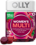 OLLY Women's Multivitamin Gummies with Biotin, Blissful Berry, 130 Count