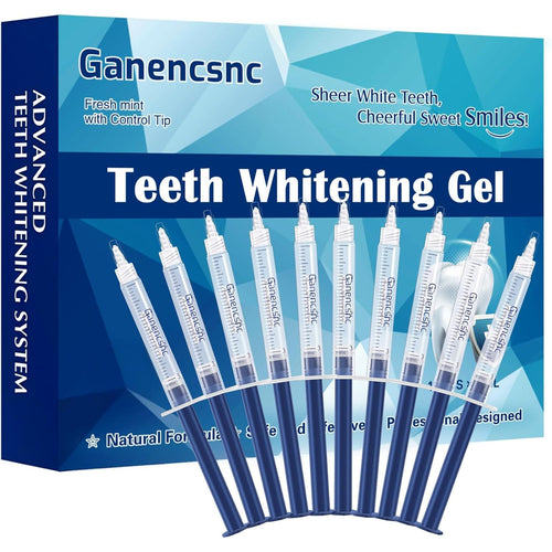 Ganencsnc Teeth Whitening Gel Refill Syringes 35% Carbamide Peroxide 10 x 3ml