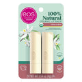 eos Organic Vanilla Bean Lip Balm Sticks, 0.14 oz, Pack of 2
