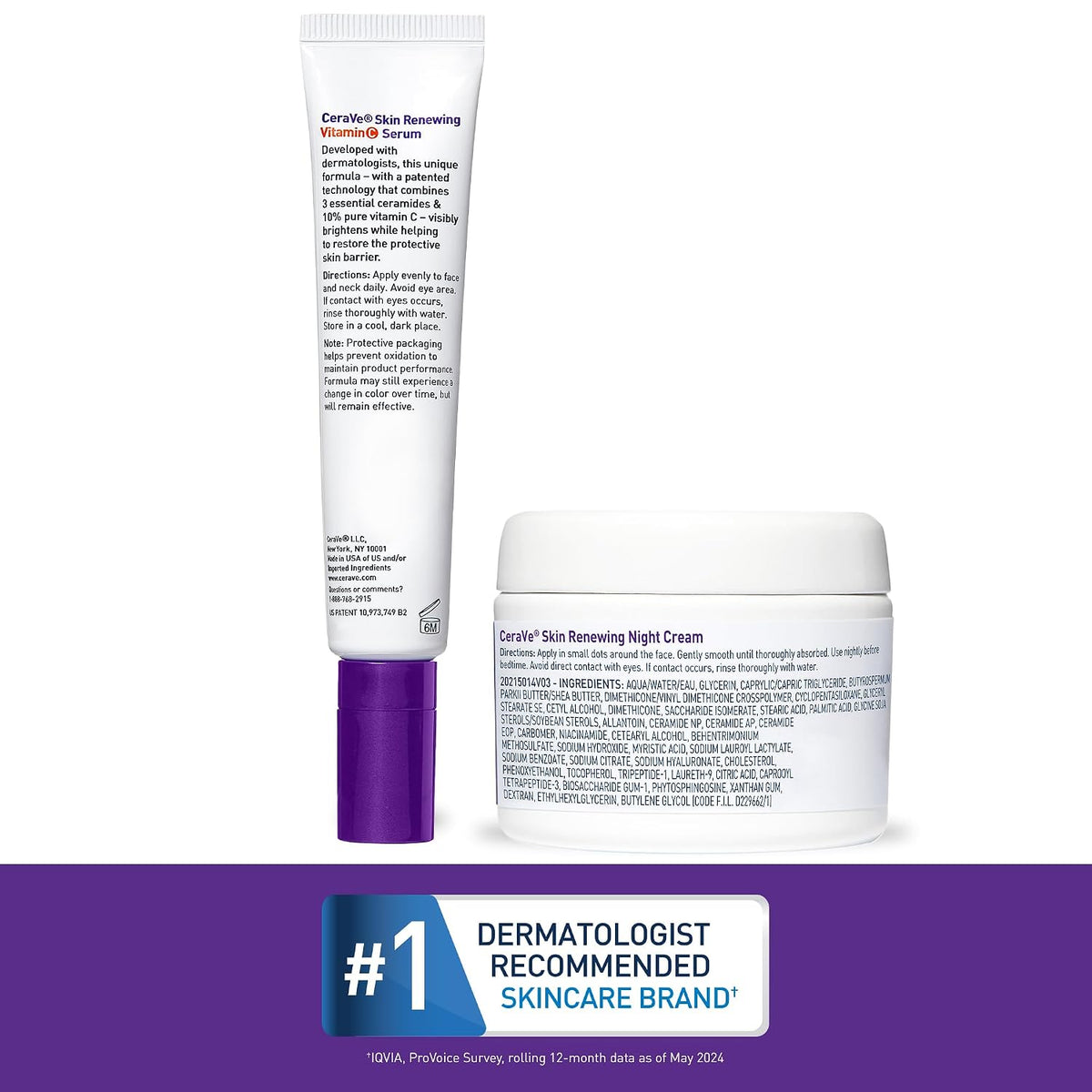 CeraVe Vitamin C Serum and Skin Renewing Night Cream Skincare Set - view 6