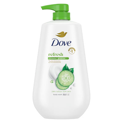 Dove Refresh Cucumber & Green Tea Body Wash, 30.6 oz