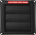 Deflecto 4-Inch Outdoor Dryer Vent Cover with Louvered Damper, Black