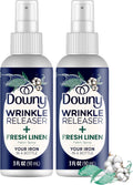 Downy Wrinkle Releaser Spray Travel Size Crisp Linen 90 ml (3 fl oz), Pack of 2