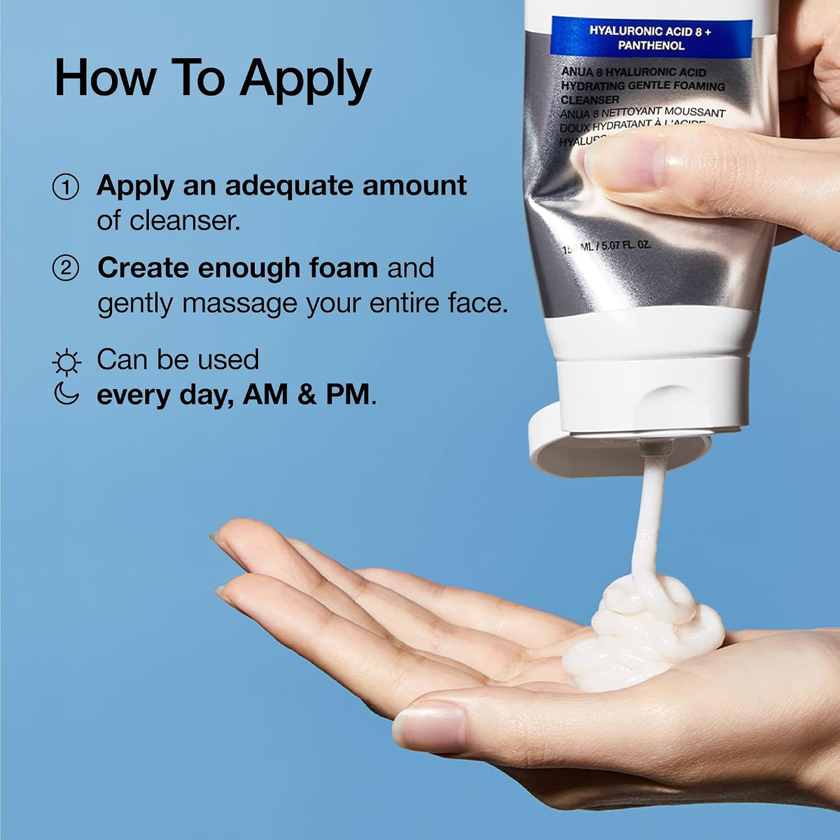 Anua Hydrating Gentle Foaming Cleanser 150ml - view 6