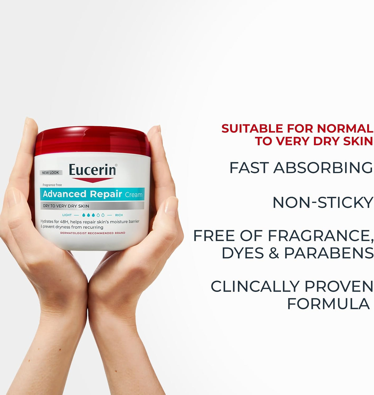 Eucerin Intensive Repair Creme, 16 oz - view 6