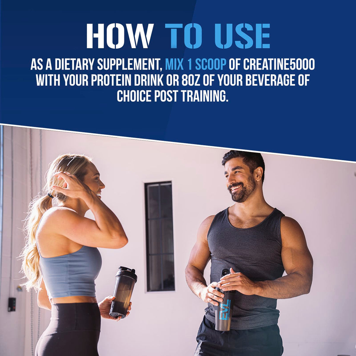 EVLution Nutrition Creatine5000, Unflavoured, 300 g (10.58 oz) - view 6
