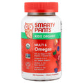 SmartyPants Kids Organic Multi & Omegas, Mixed Berry and Cherry, 120 Gummies