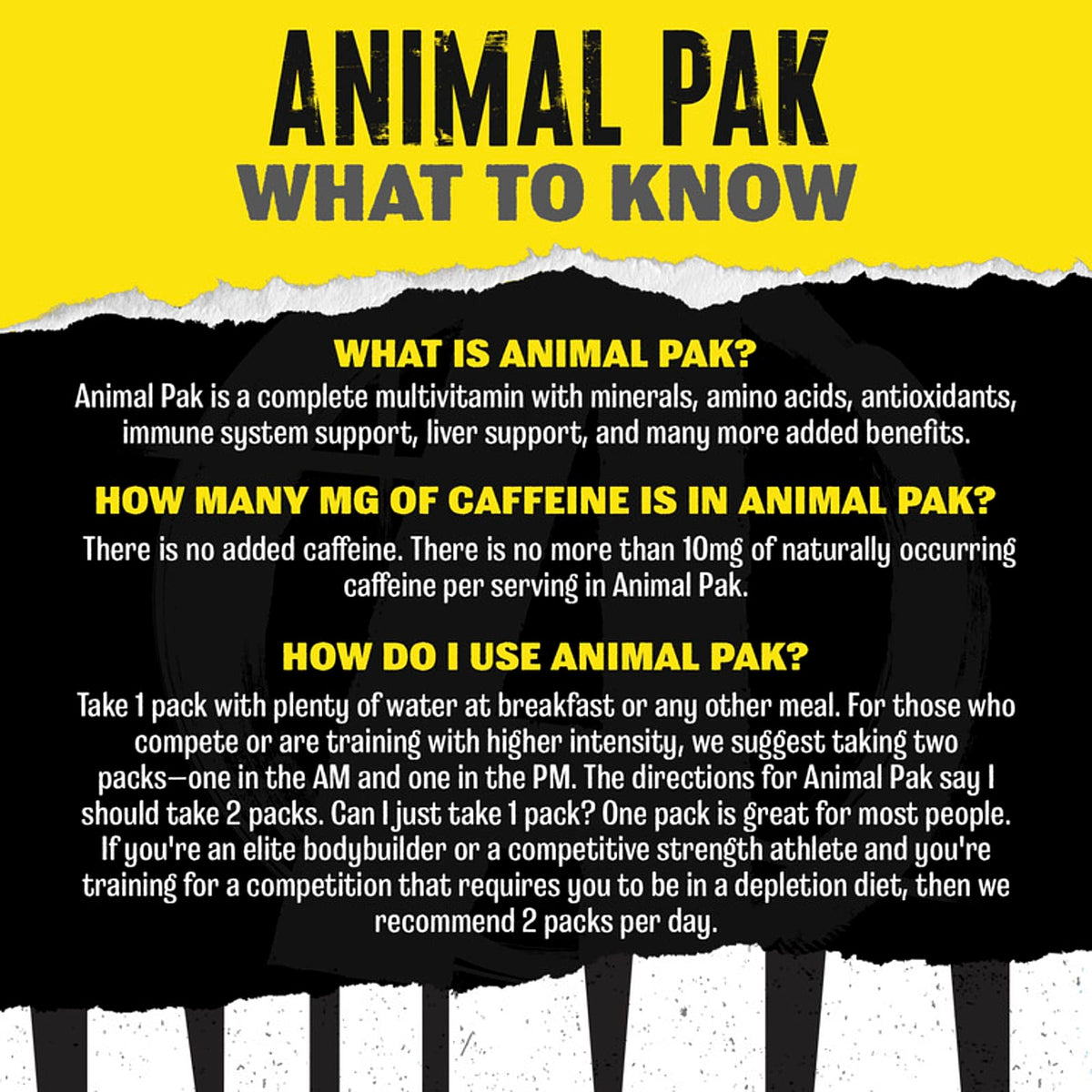 Animal PAK Ultimate Foundation, 44 Packs - view 6