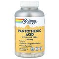 Solaray Pantothenic Acid with Aloe Vera, 250 VegCaps