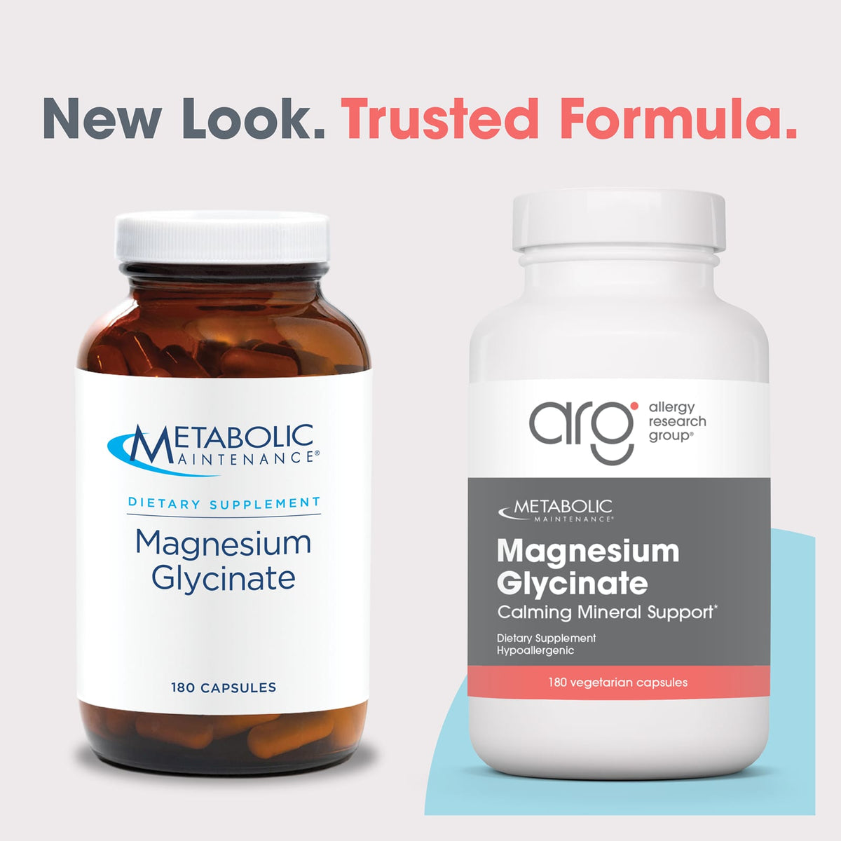 Metabolic Maintenance Magnesium Glycinate, 180 Vegetarian Capsules - view 3