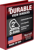 Samsill Durable 5.1 cm (2 Inch) D-Ring Binder, Ruby Red