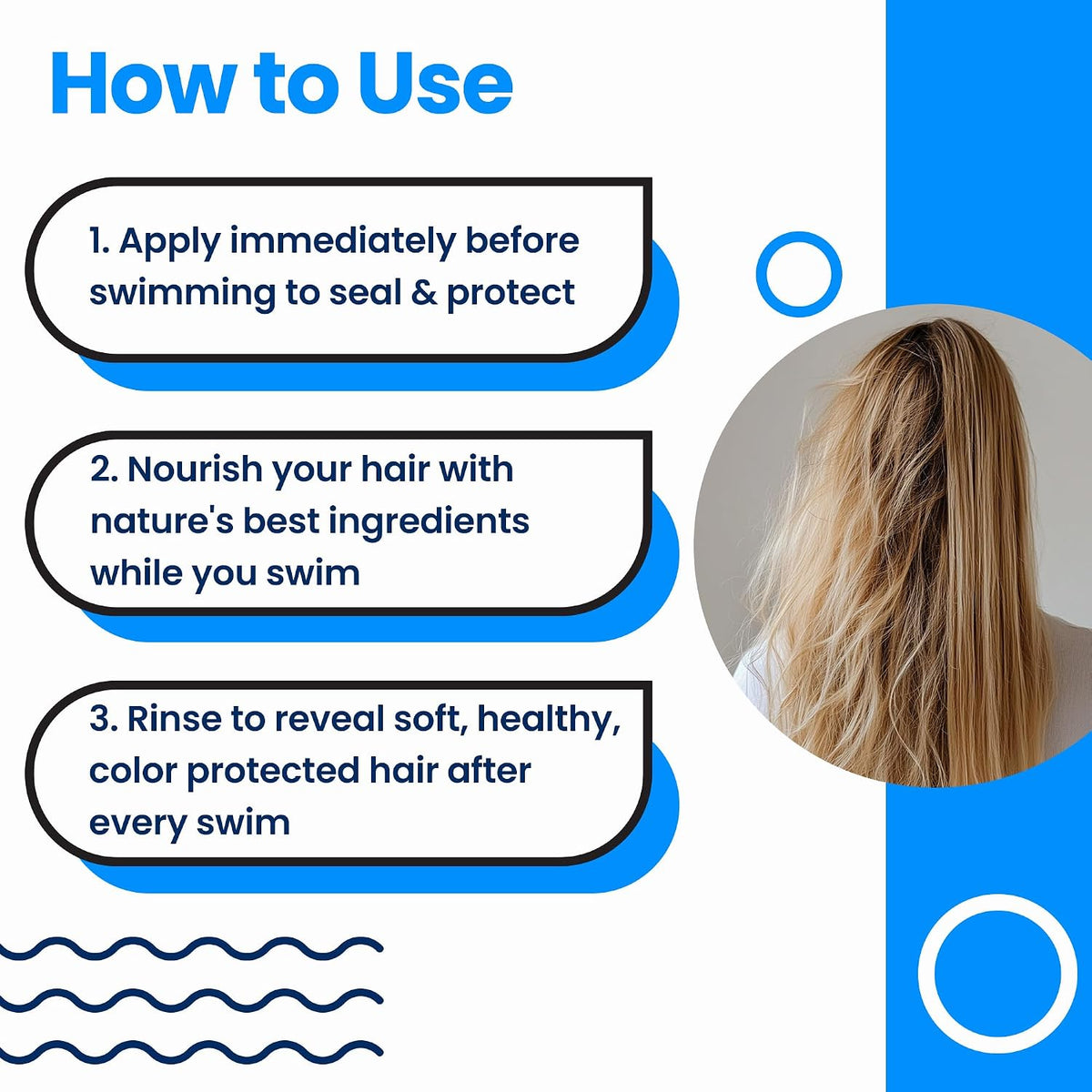 Aqua Guard Pre-Swim Hair Defense Chlorine Shield 1 oz, Pack of 3 - view 6