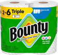 Bounty Select-A-Size Paper Towels, White, 2 Triple Rolls