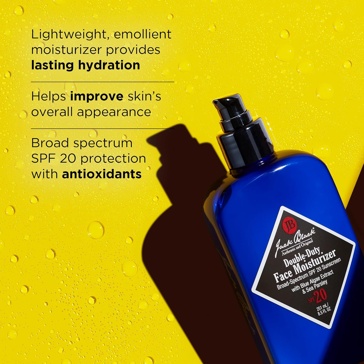 Jack Black Face & Lip Set, SPF Face Moisturiser & Natural Mint Lip Balm - view 5