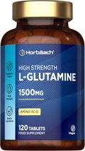 Horbaach L-Glutamine Tablets 1500mg - 120 Count