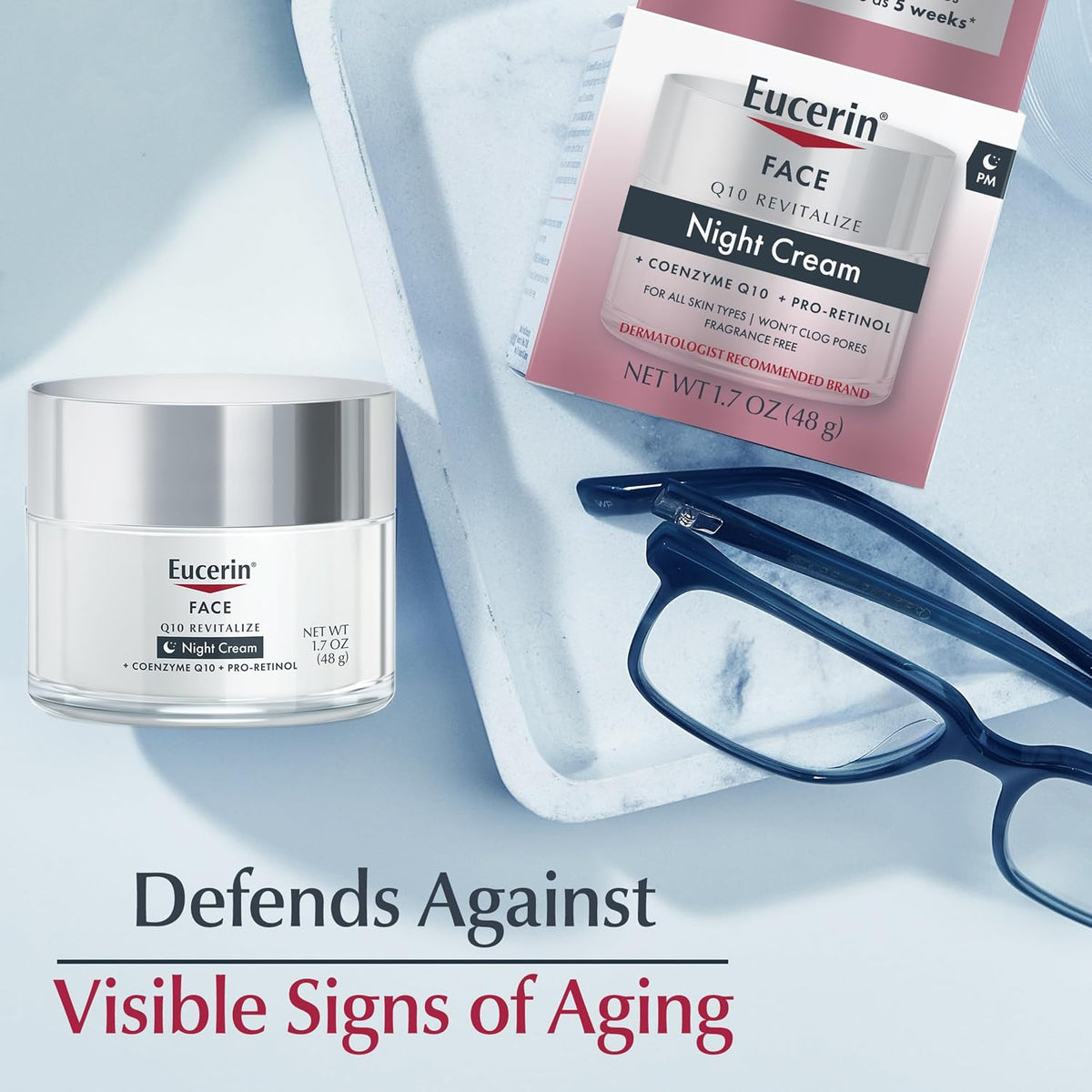 Eucerin Q10 Anti-Wrinkle Night Cream + Pro-Retinol, 1.7 oz Jar - view 6