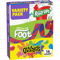 Fruit by the Foot, Fruit Roll-Ups & Gushers Variety Pack, 16 Count