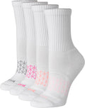 Hanes Women's Absolute Active Cushioned Crew Socks, 4 Pairs