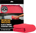 Chemical Guys Waffle Weave Glass & Window Microfiber Towel, Red, 24 x 16 in
