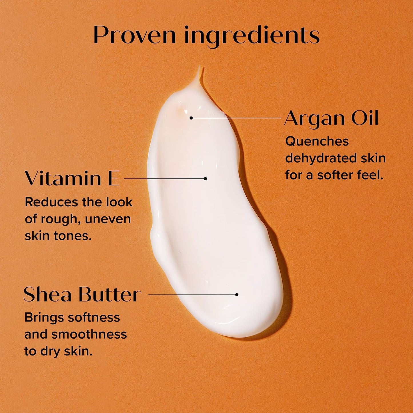 Close-up of Medix 5.5 cream texture with argan oil, vitamin E, and shea butter benefits for hydration and smoothness.